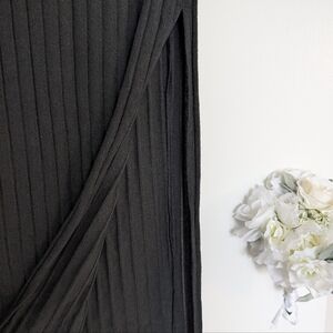 SHEIN Charcoal Ribbed Knit pencil skirt